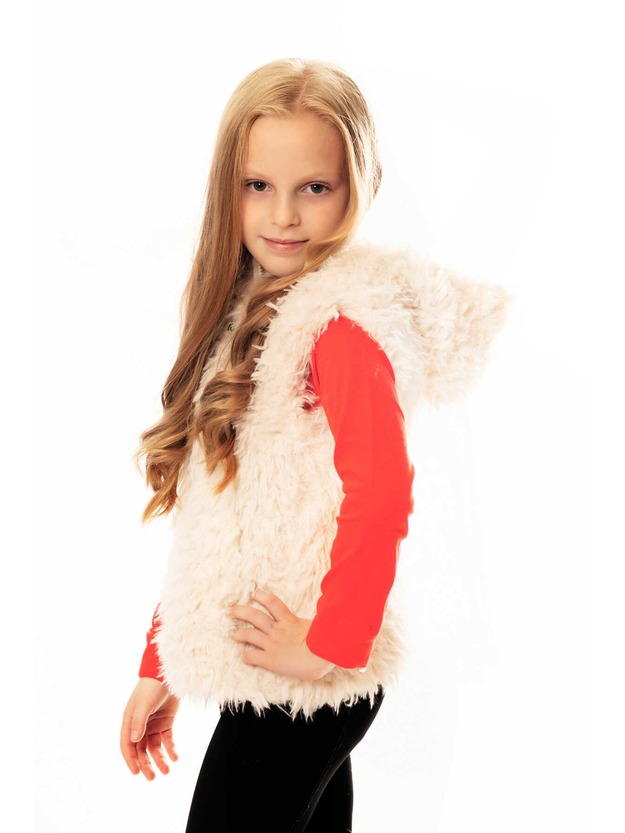 Faux Fur Vest | Cream |