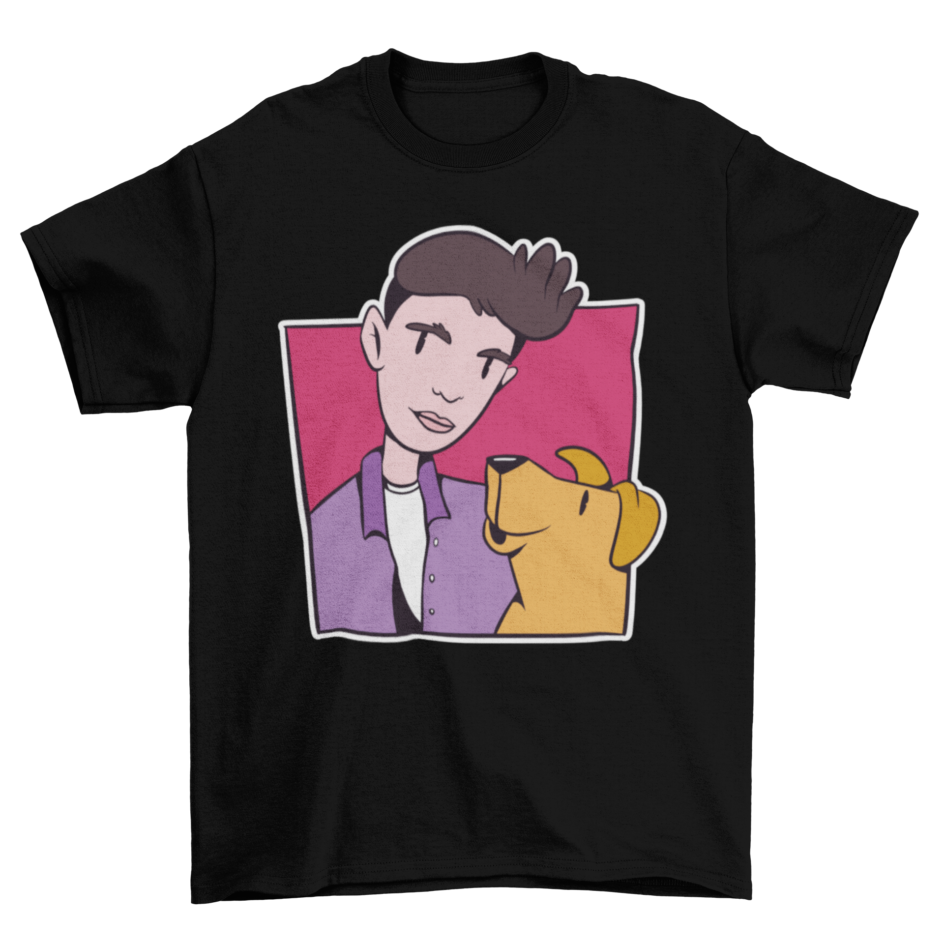 Dog and boy t-shirt