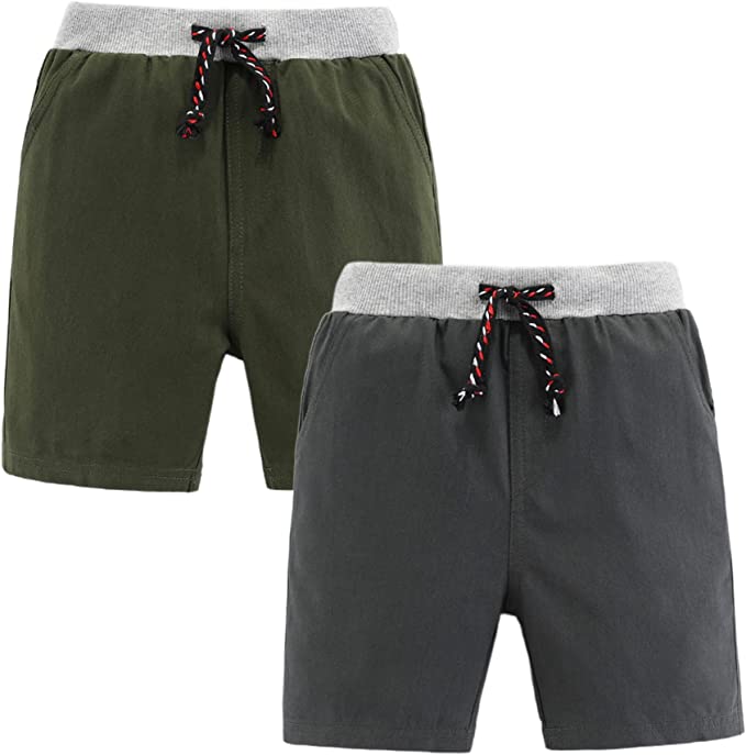 Bumeex Baby Toddler Boy's Cotton Shorts,Pack of 2