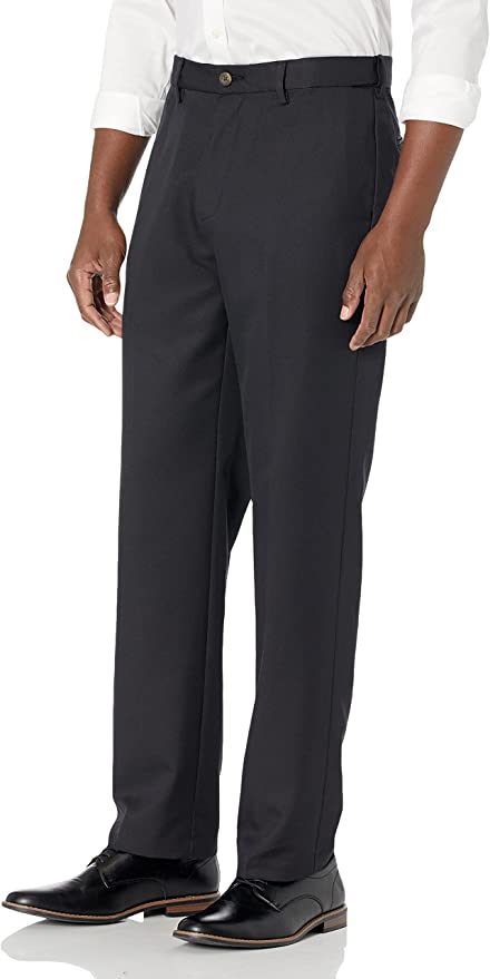 Men's Classic-Fit Expandable-Waist Flat-Front Dress Pant