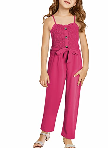 Girls Summer Rompers Casual Jumpsuits Size 8-15 Years Old