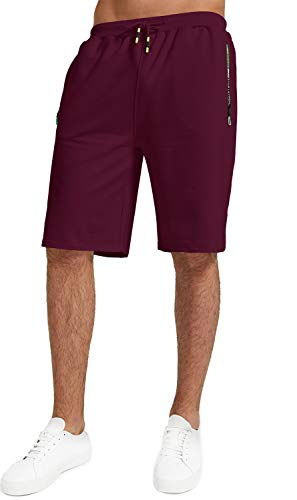 Men's Shorts Casual Classic Fit Drawstring Summer Beach Shorts with Elastic Waist and Pockets