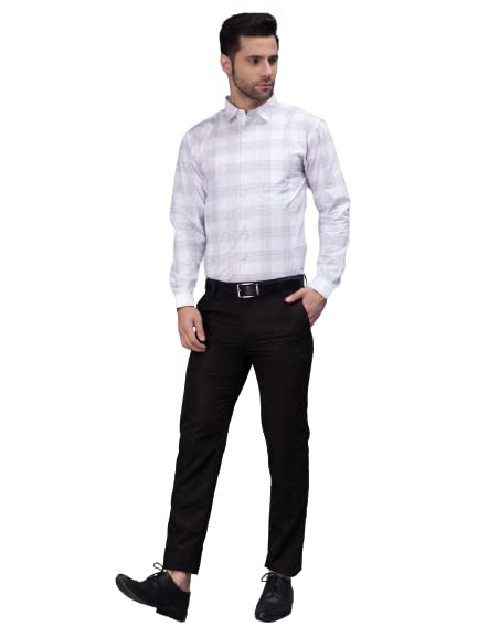 Shirt for Men | Chekered White Shirt | Button Down Cotton Shirt for Men