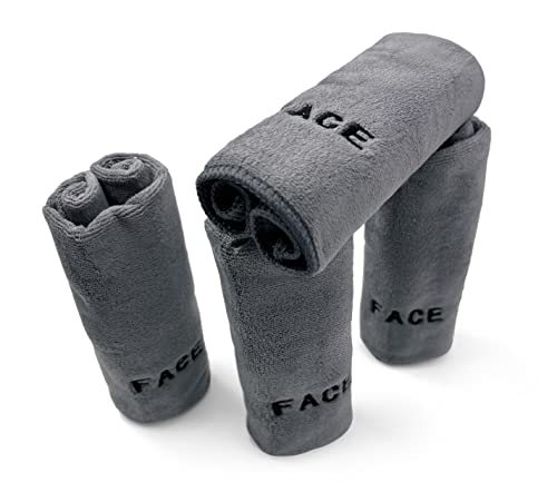 Microfiber FaceCloth by Crafty Cloth | Set of 4 | Gray