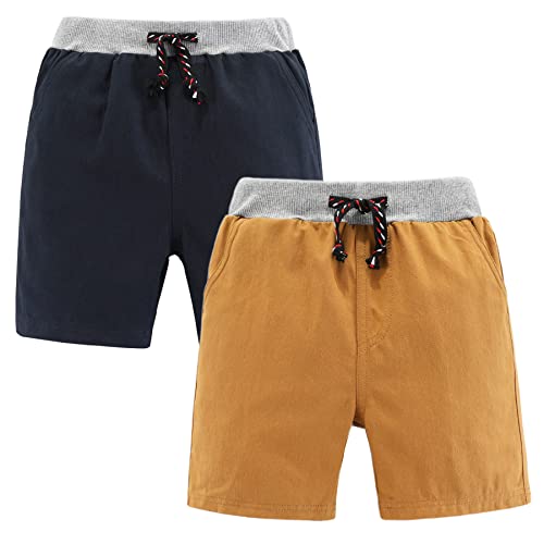 Bumeex Baby Toddler Boy's Cotton Shorts,Pack of 2