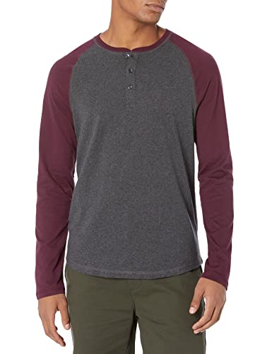 Men's Slim-Fit Long-Sleeve Henley Shirt
