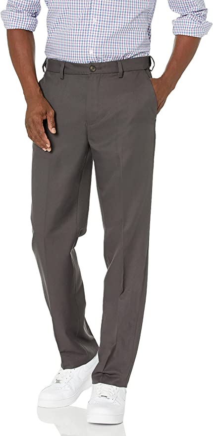Men's Classic-Fit Expandable-Waist Flat-Front Dress Pant