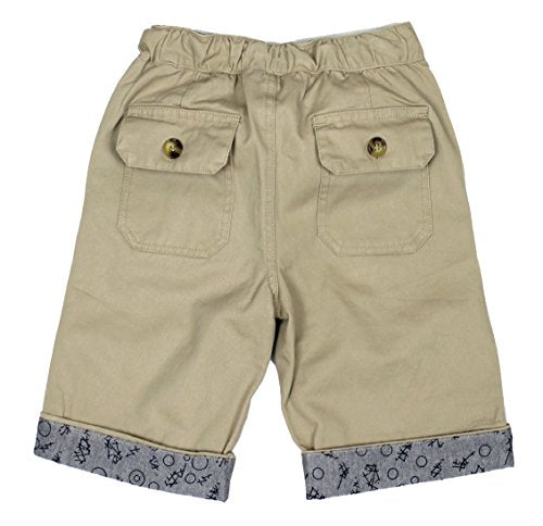 Boy's Cotton Twill Elastic Waist Shorts