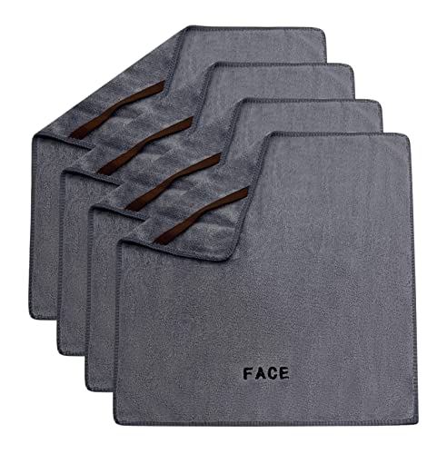 Microfiber FaceCloth by Crafty Cloth | Set of 4 | Gray