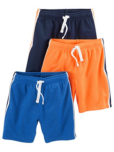Boys and Toddlers' Mesh Shorts, Pack of 3