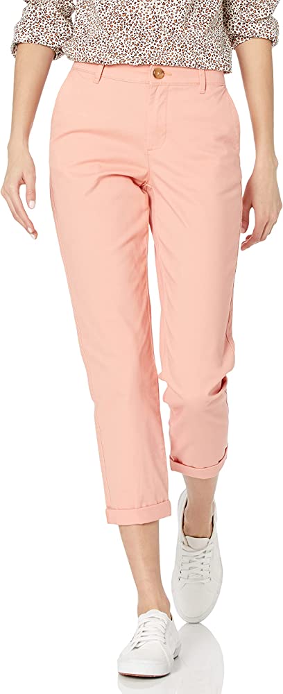 Women's Cropped Mid-Rise Skinny-Fit Chino Pant (Available in Plus Size)