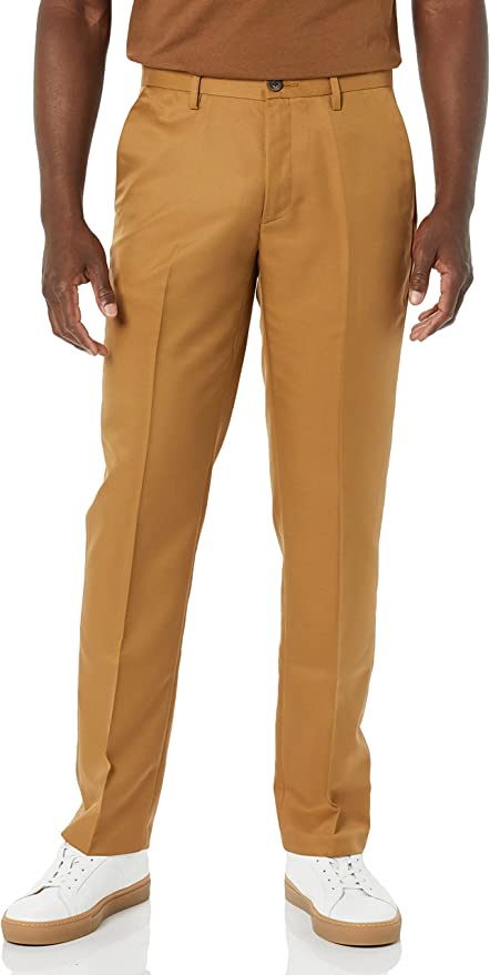 Men's Slim-Fit Flat-Front Dress Pant