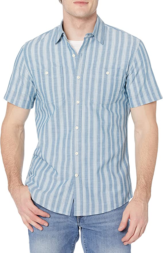 Men's Short-Sleeve Chambray Shirt