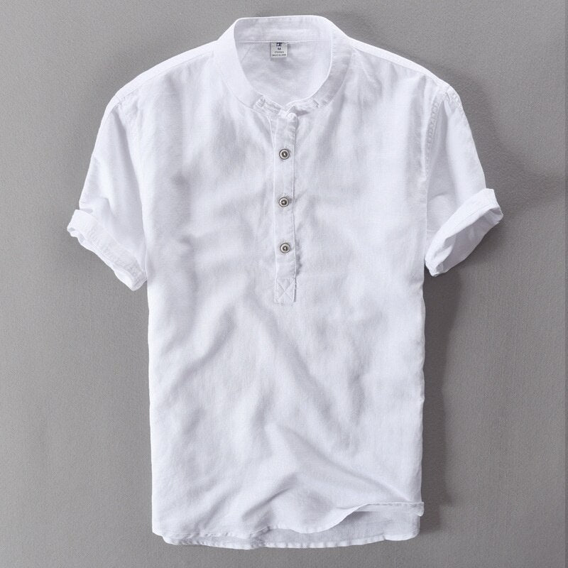 Mens Linen Cotton Shirt - Rocket Family Shopping