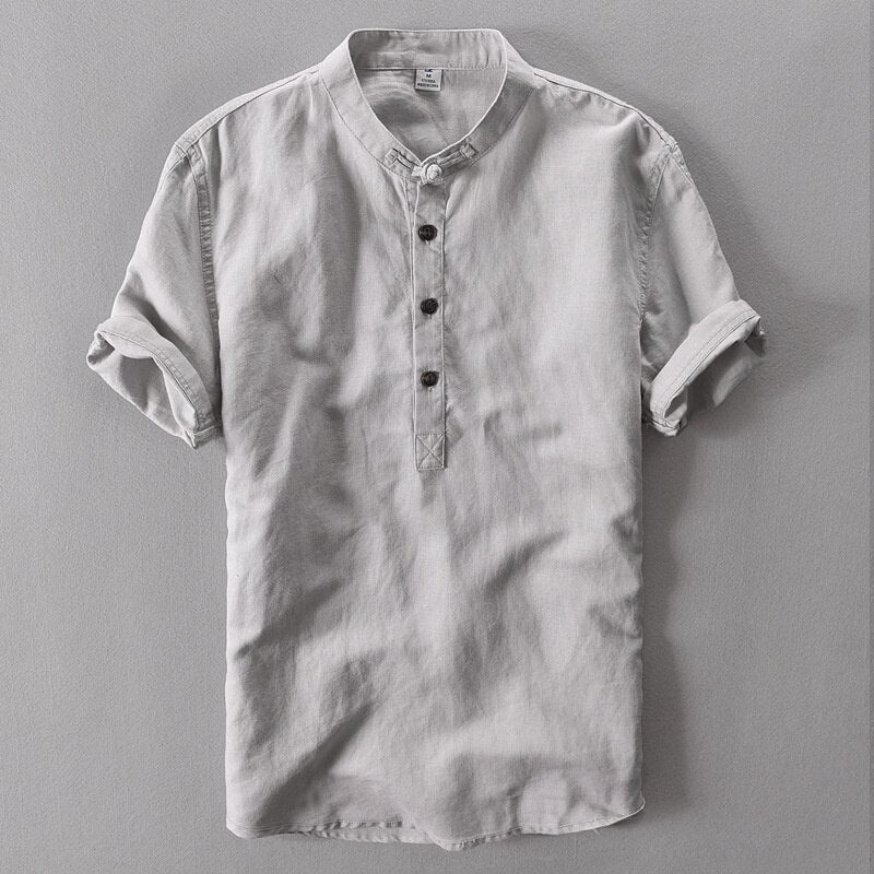 Mens Linen Cotton Shirt - Rocket Family Shopping